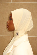 Hijab cagoule jaune poussin