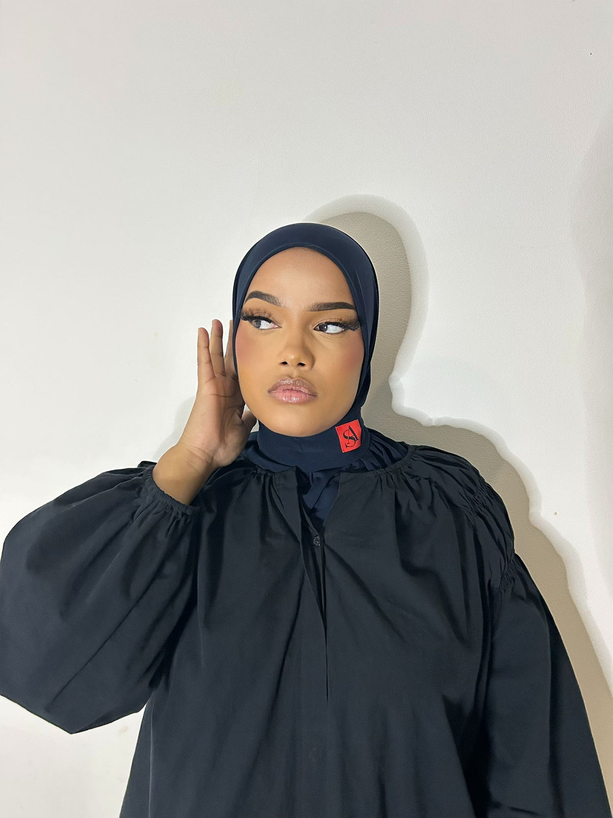 Hijab jersey premium bleu nuit