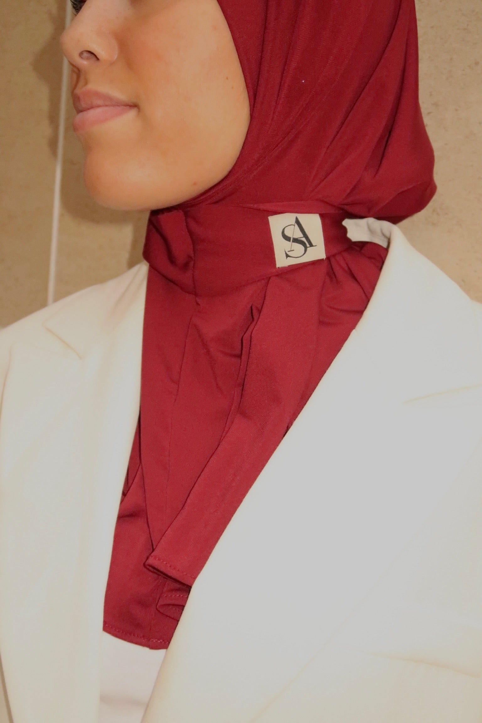Hijab jersey premium - cerise