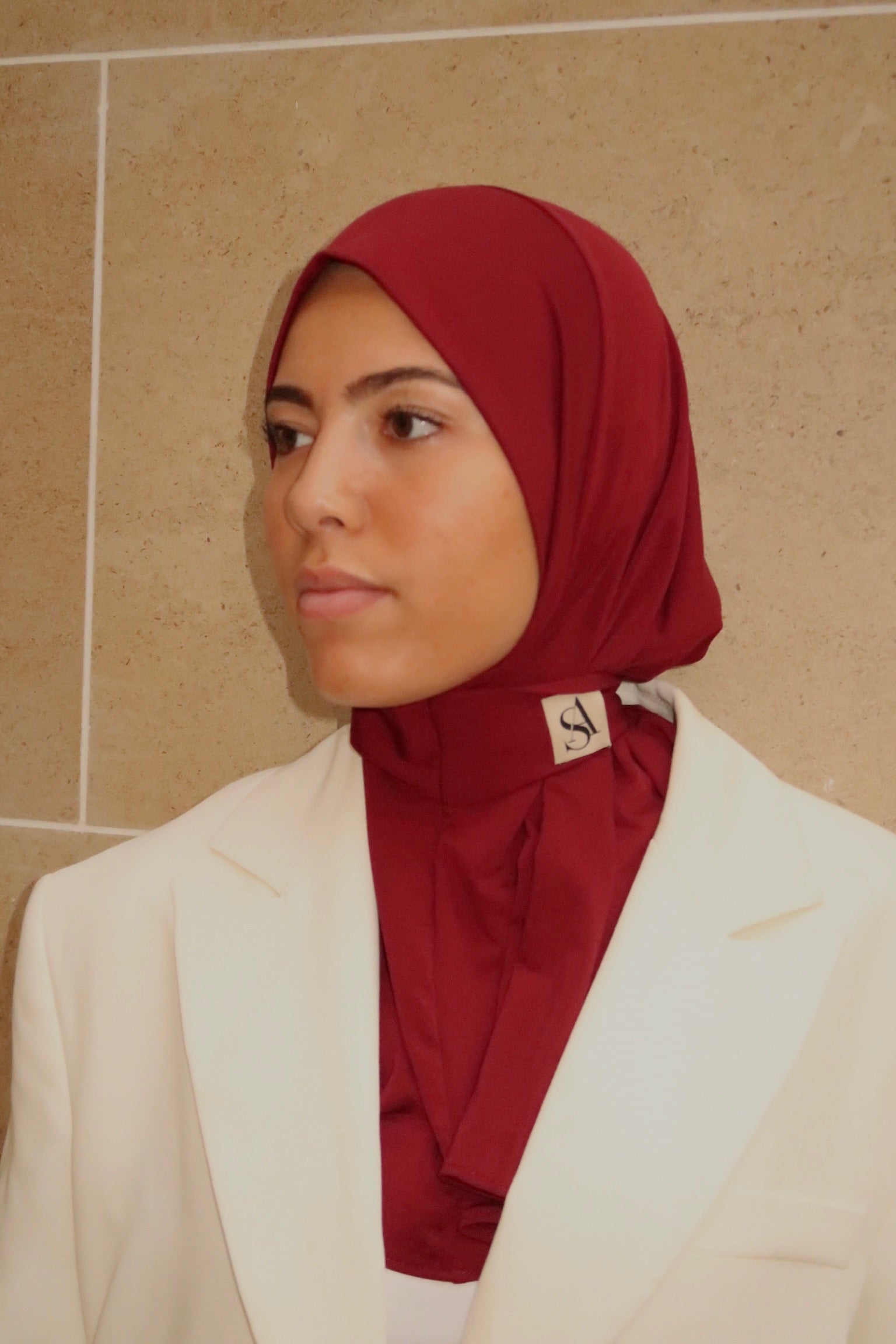 Hijab jersey premium - cerise