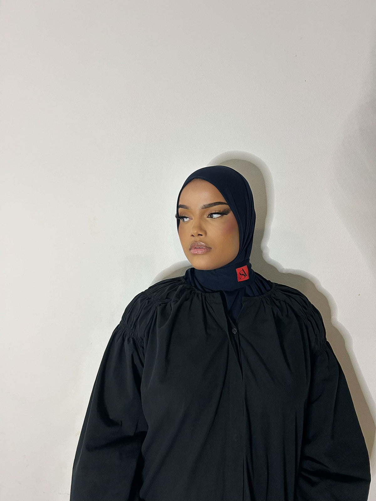 Hijab jersey premium bleu nuit